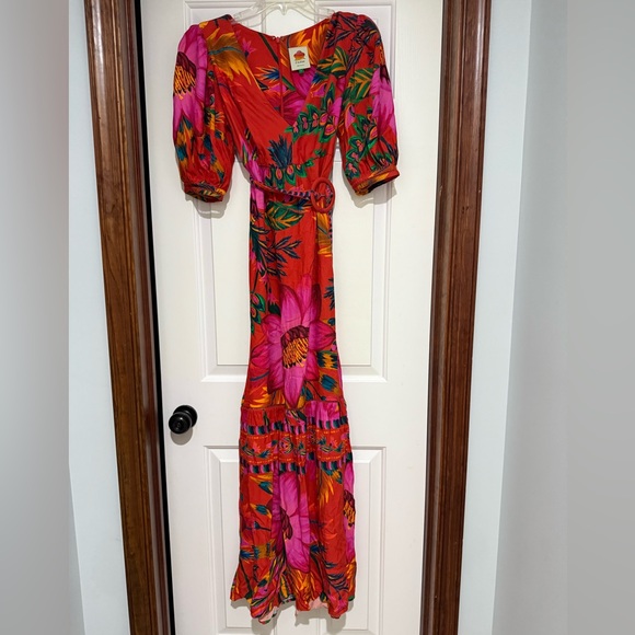 Farm Rio Maxi Flowers Maxi Dress - Picture 1 of 4